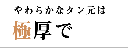 やわらかなタン元は